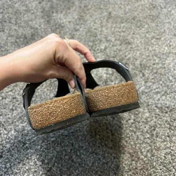 Black Leather Birkenstock Gizeh Size 38 - Picture 5 of 6